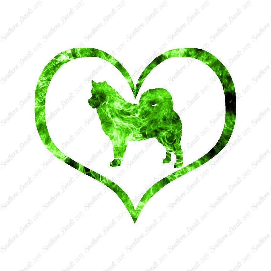 Alaskan Malamute Dog Heart Love
