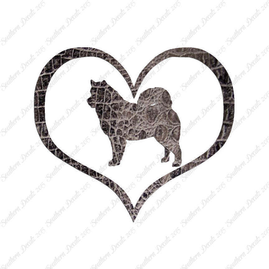 Alaskan Malamute Dog Heart Love