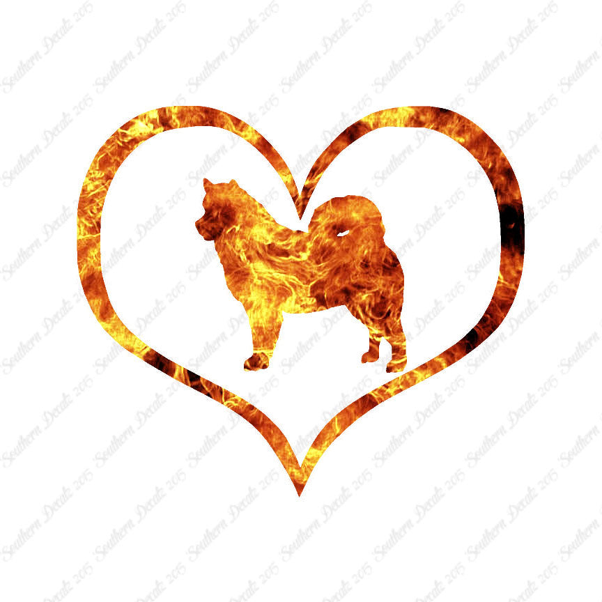 Alaskan Malamute Dog Heart Love