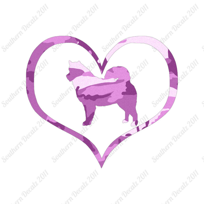 Alaskan Malamute Dog Heart Love