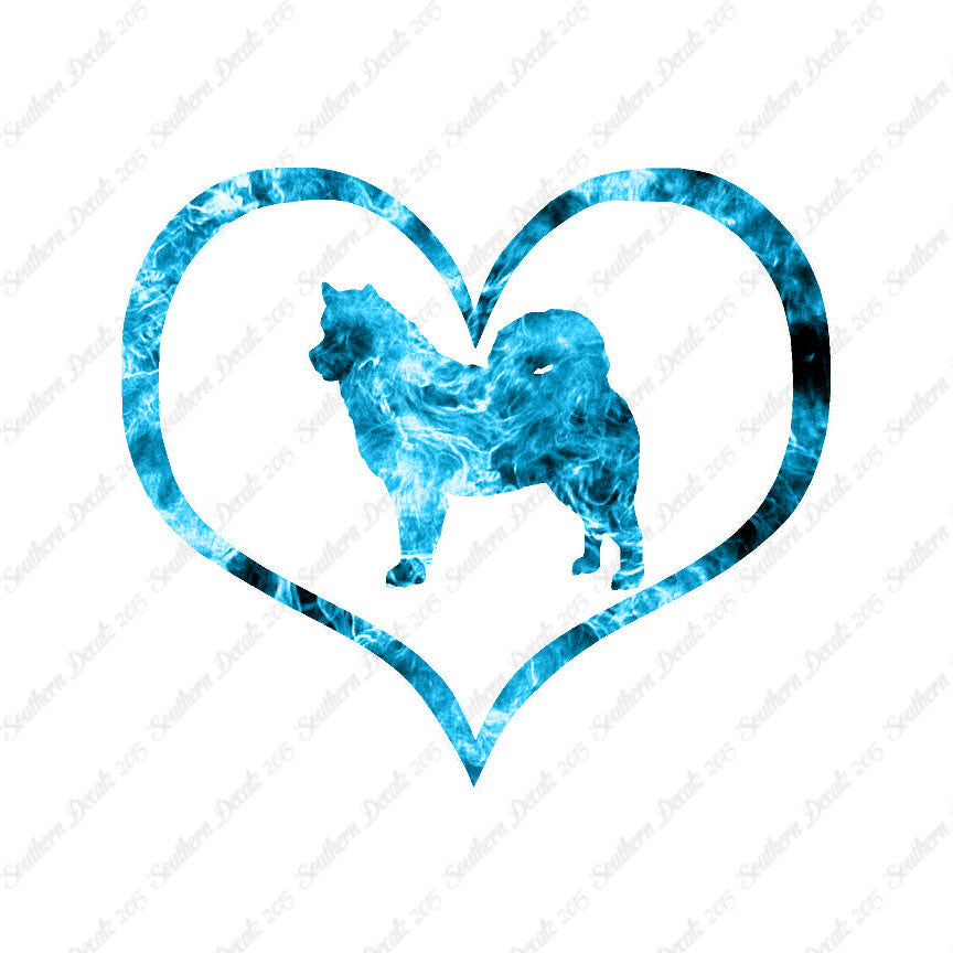 Alaskan Malamute Dog Heart Love