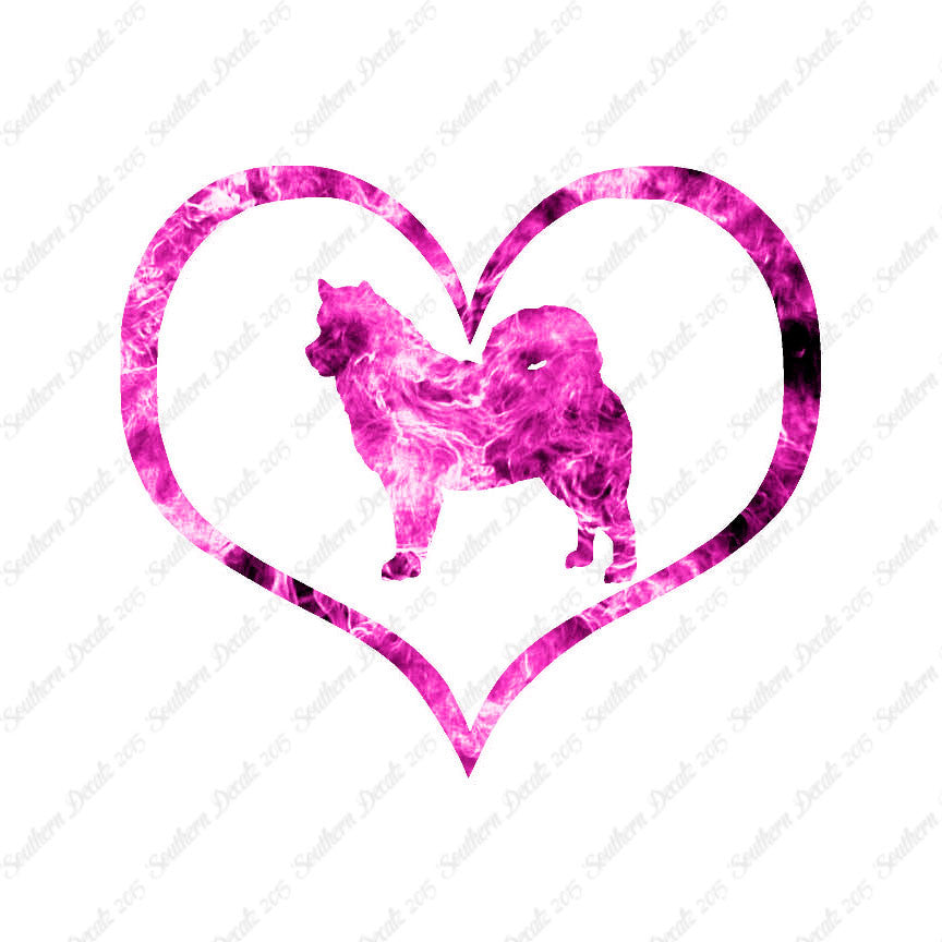 Alaskan Malamute Dog Heart Love