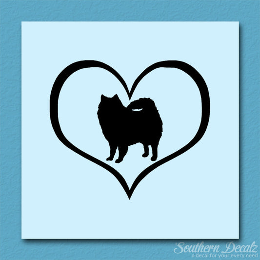 American Eskimo Dog Heart Love