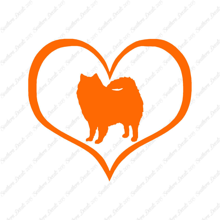 American Eskimo Dog Heart Love