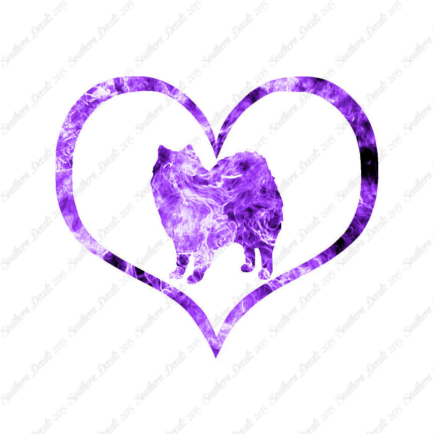 American Eskimo Dog Heart Love