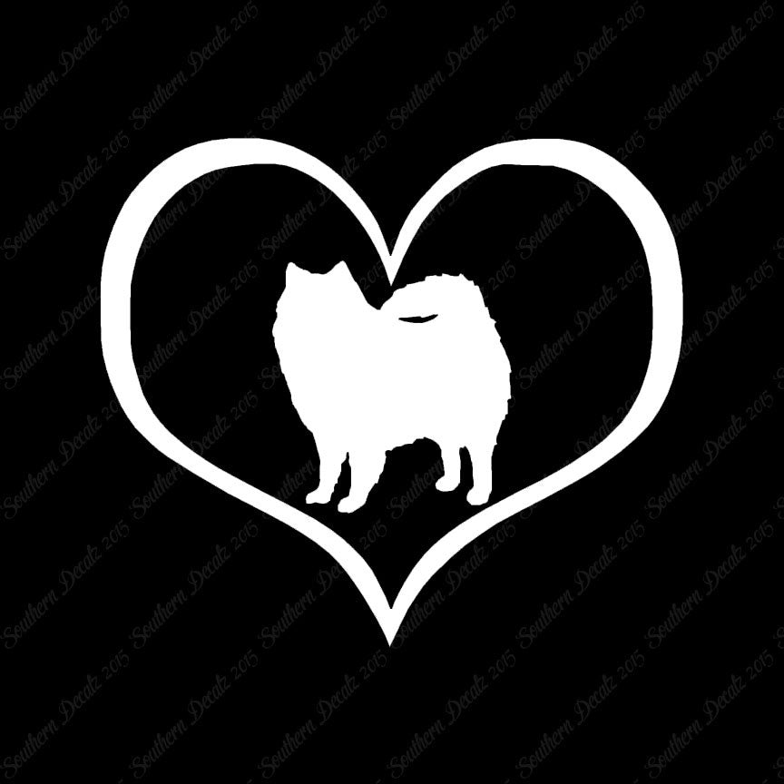 American Eskimo Dog Heart Love