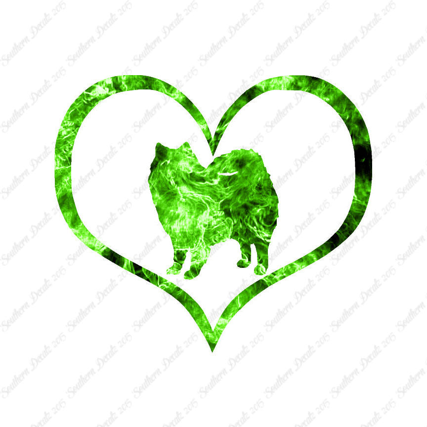 American Eskimo Dog Heart Love