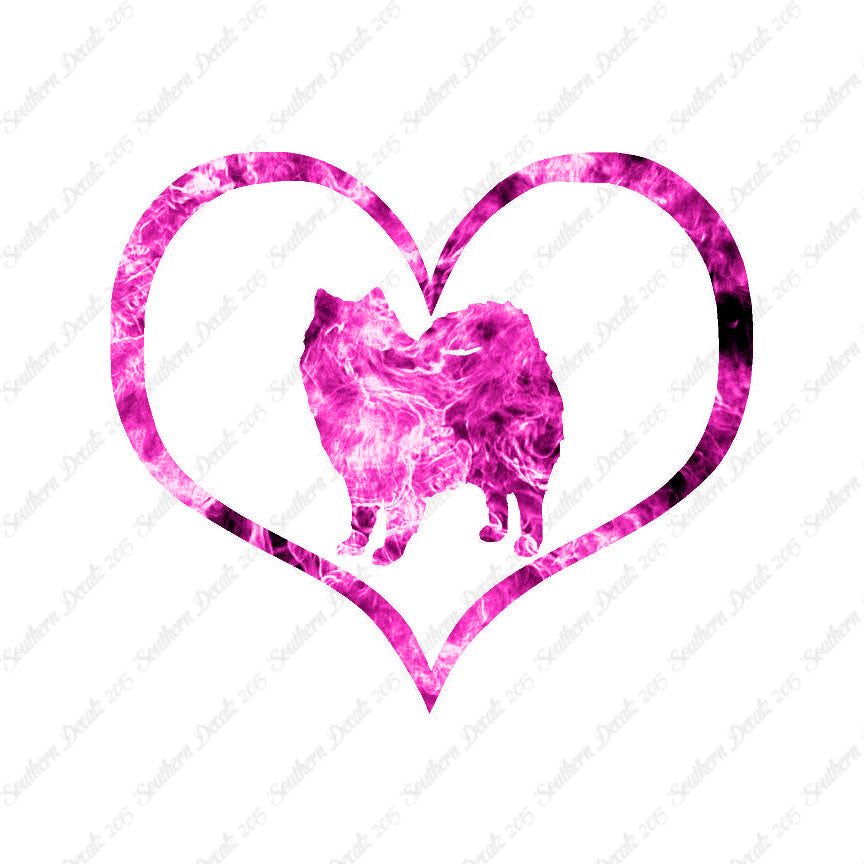 American Eskimo Dog Heart Love
