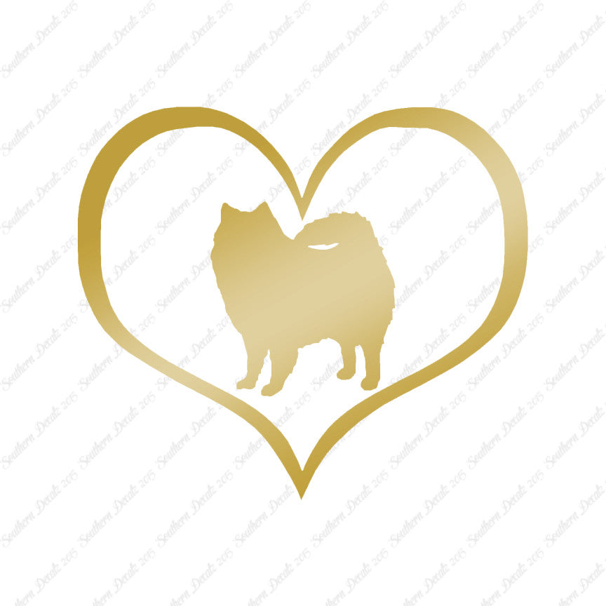 American Eskimo Dog Heart Love