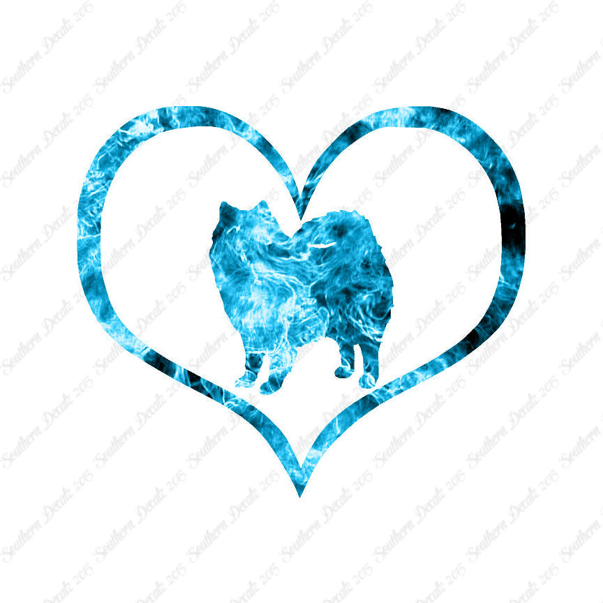 American Eskimo Dog Heart Love