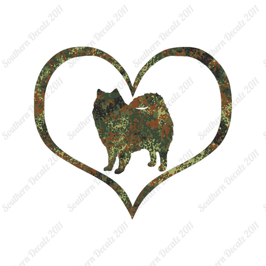 American Eskimo Dog Heart Love