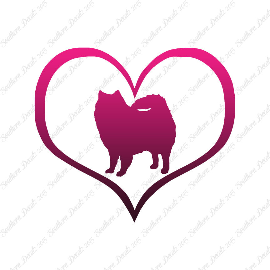 American Eskimo Dog Heart Love