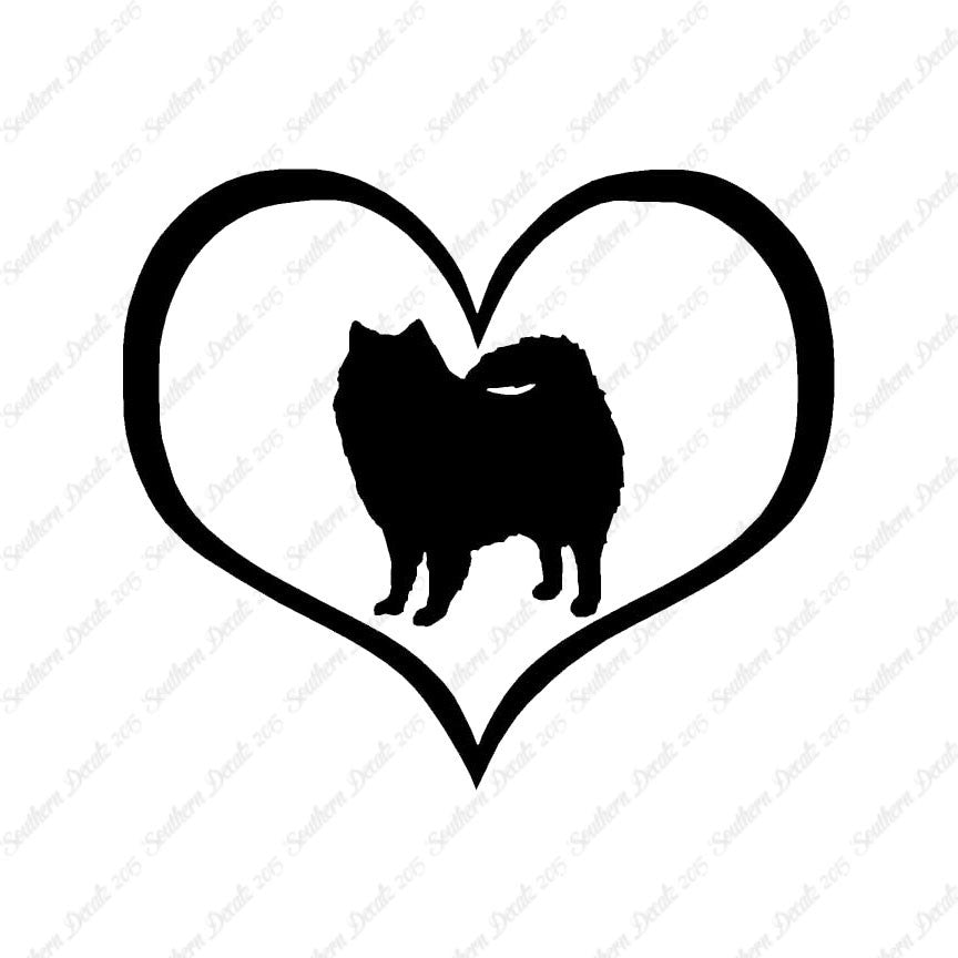 American Eskimo Dog Heart Love
