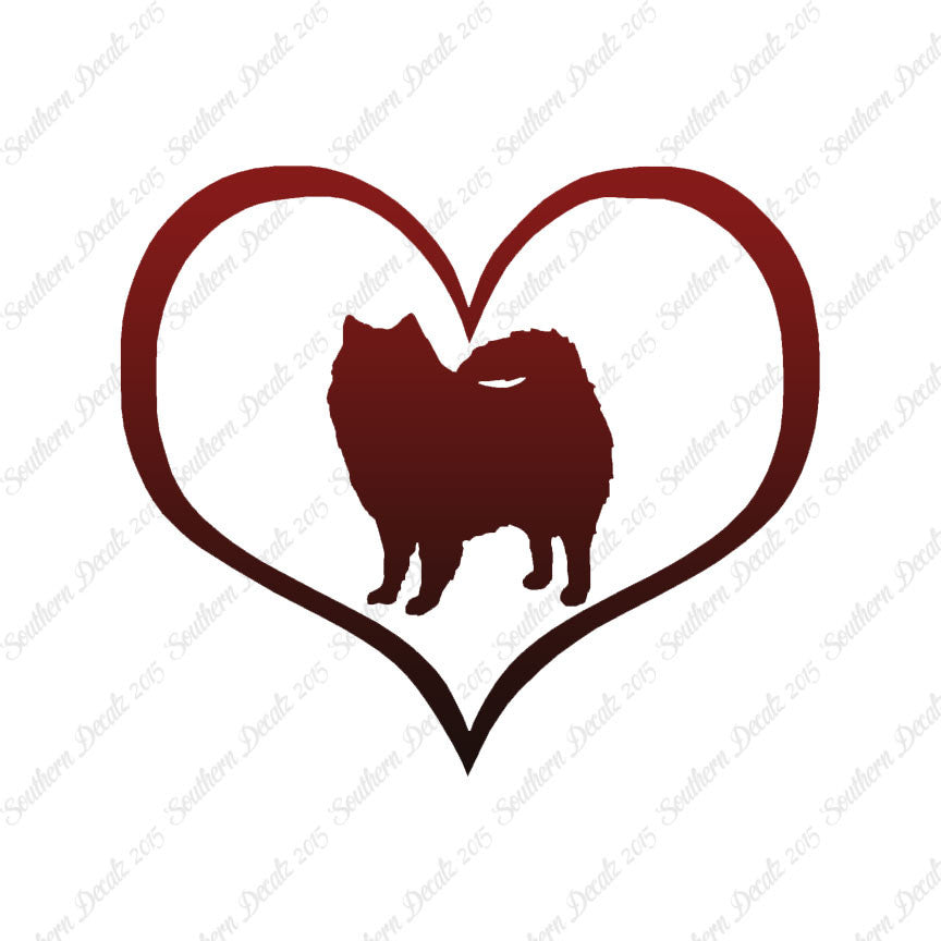 American Eskimo Dog Heart Love