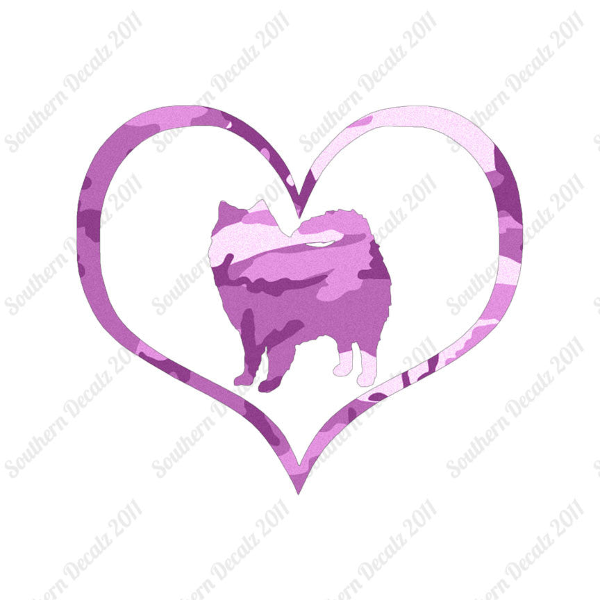 American Eskimo Dog Heart Love