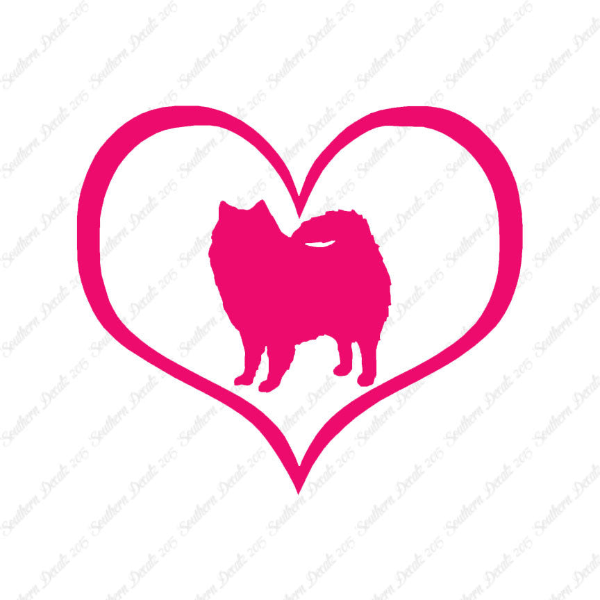 American Eskimo Dog Heart Love