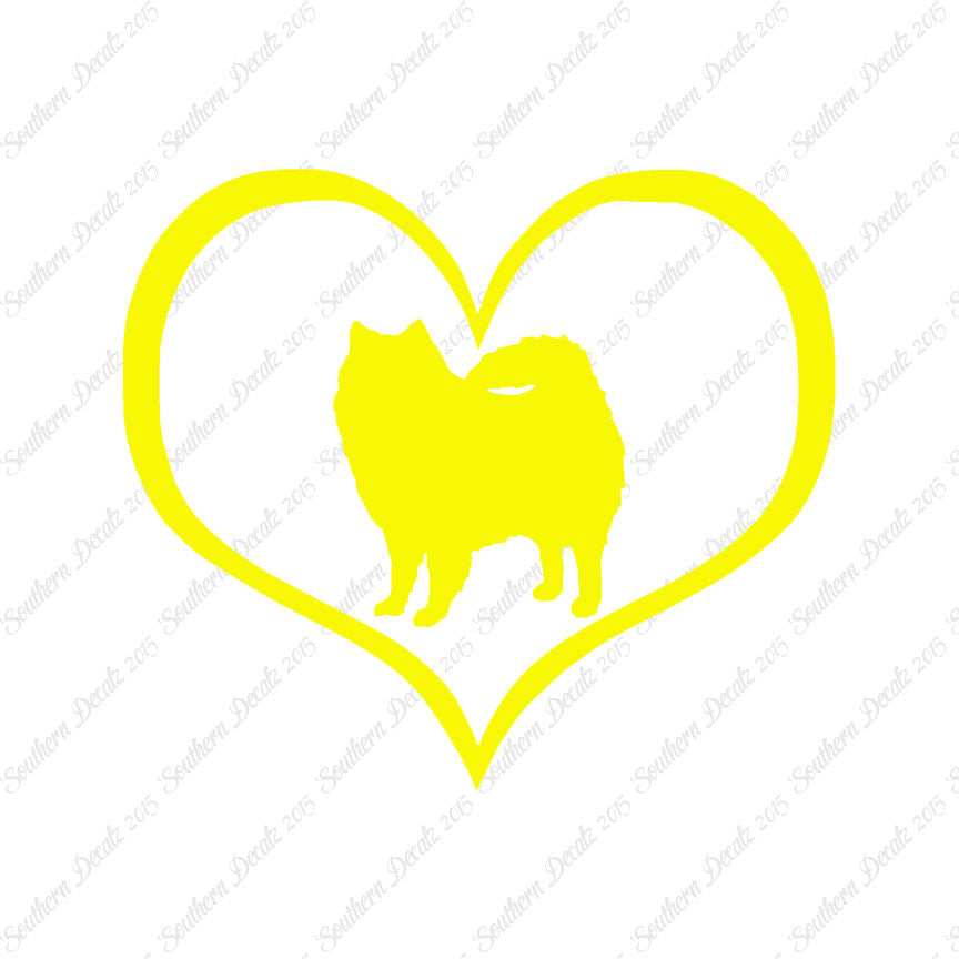 American Eskimo Dog Heart Love