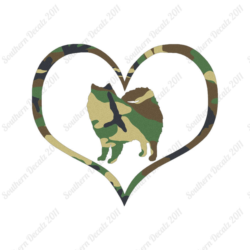 American Eskimo Dog Heart Love
