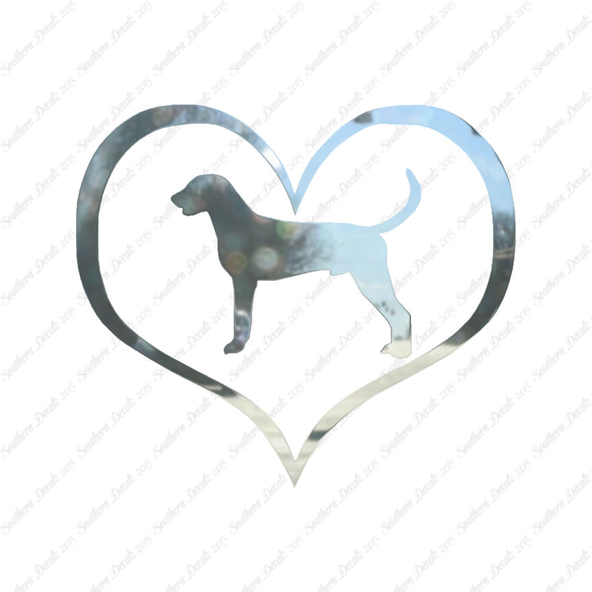 American Fox Hound Dog Heart Love