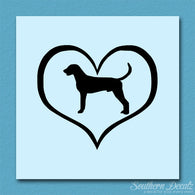 American Fox Hound Dog Heart Love