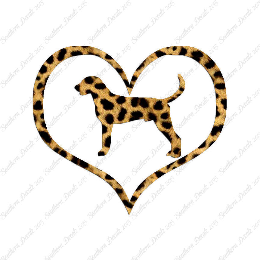American Fox Hound Dog Heart Love