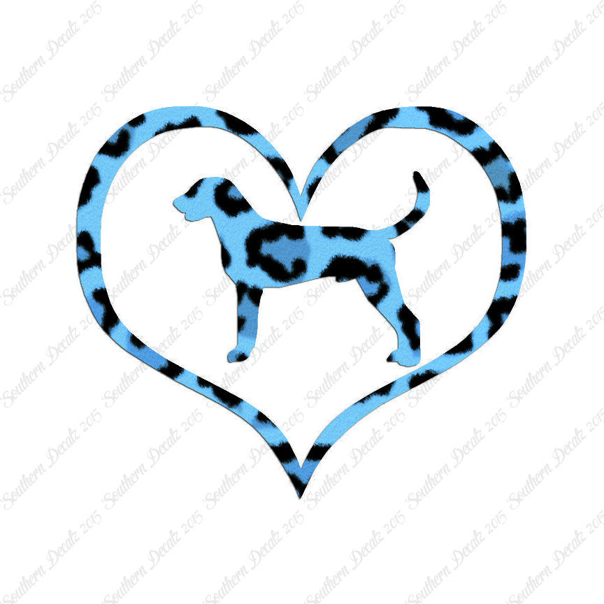 American Fox Hound Dog Heart Love