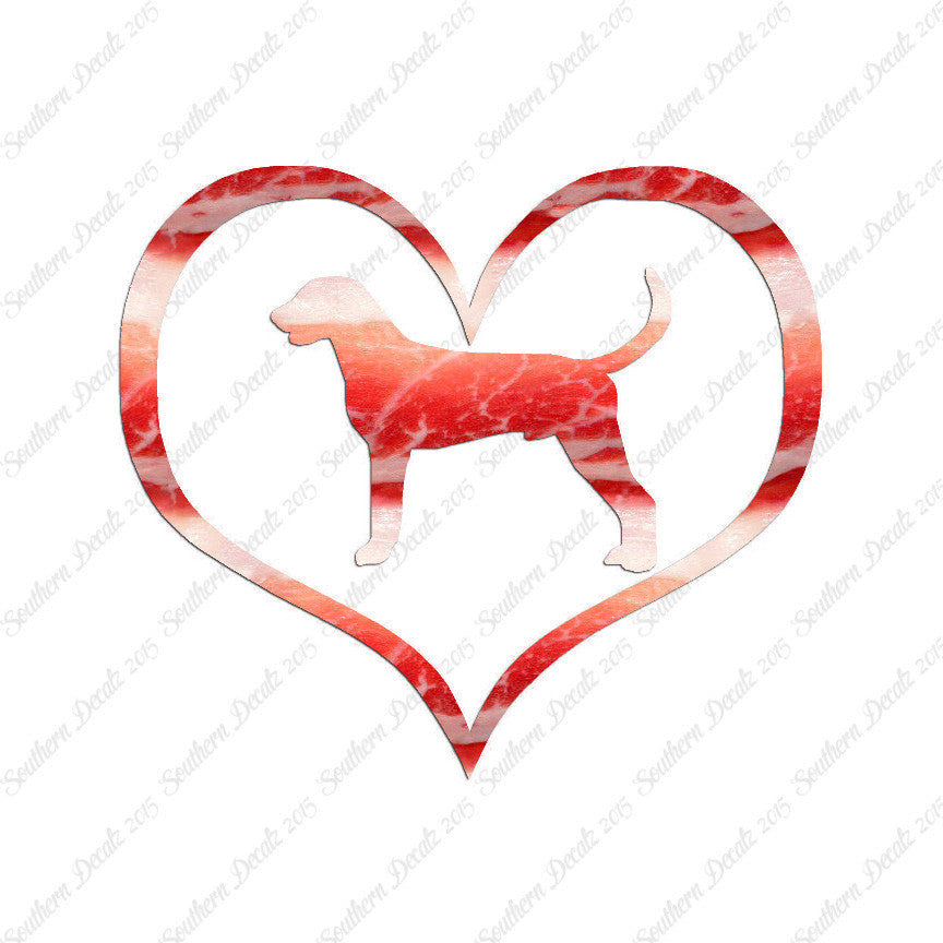 American Fox Hound Dog Heart Love