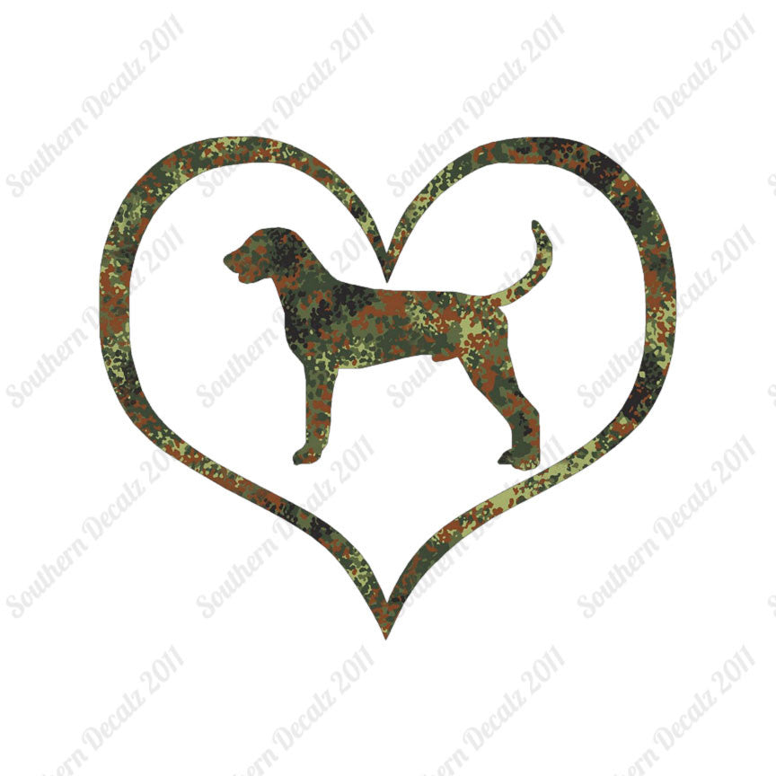 American Fox Hound Dog Heart Love