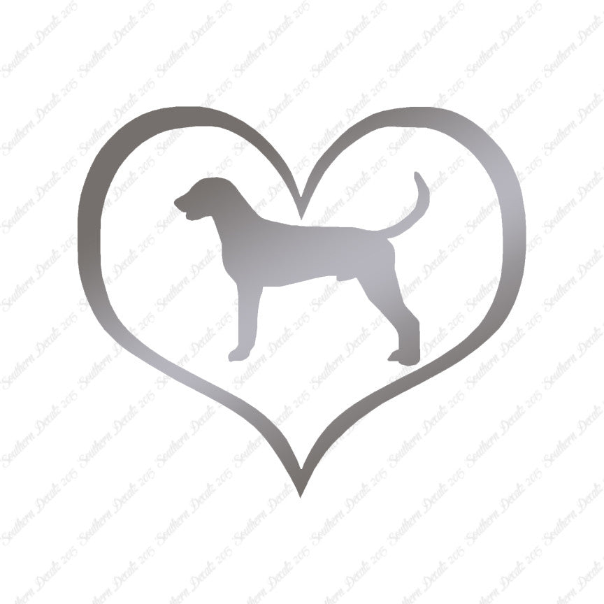 American Fox Hound Dog Heart Love