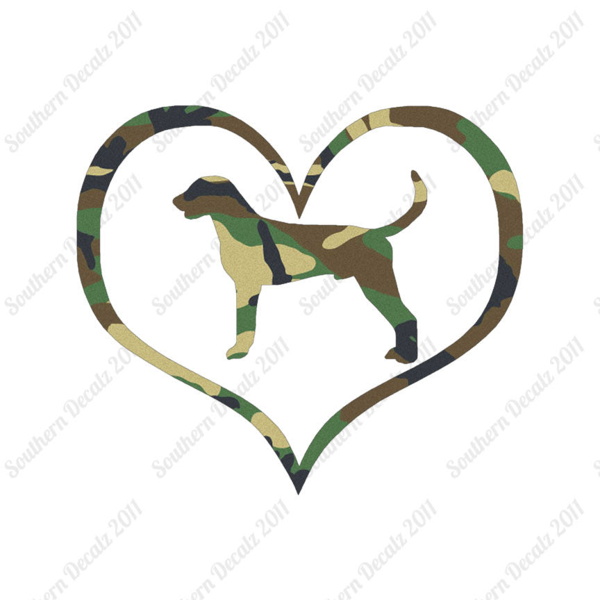 American Fox Hound Dog Heart Love