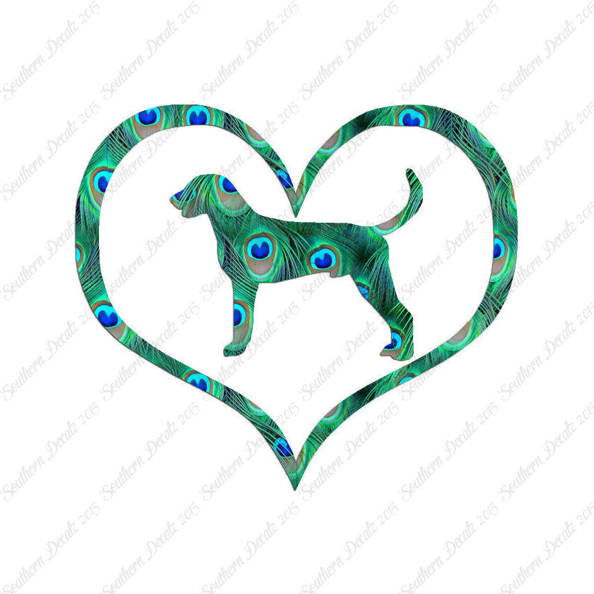 American Fox Hound Dog Heart Love