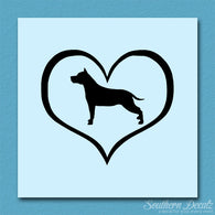 American Staffordshire Terrier Dog Heart