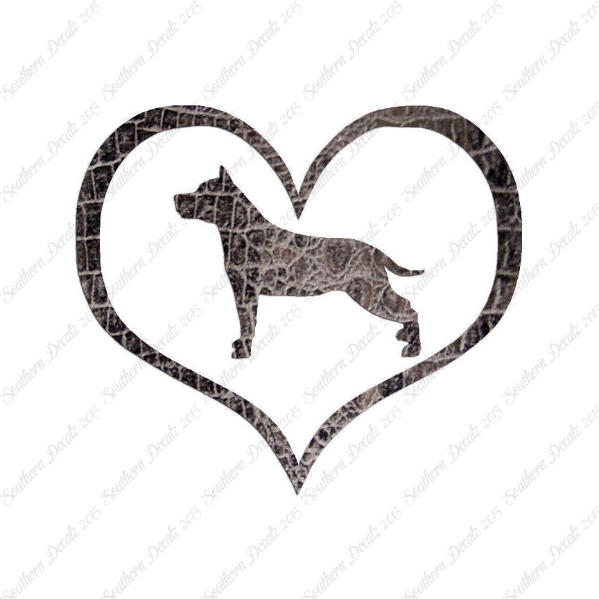 American Staffordshire Terrier Dog Heart