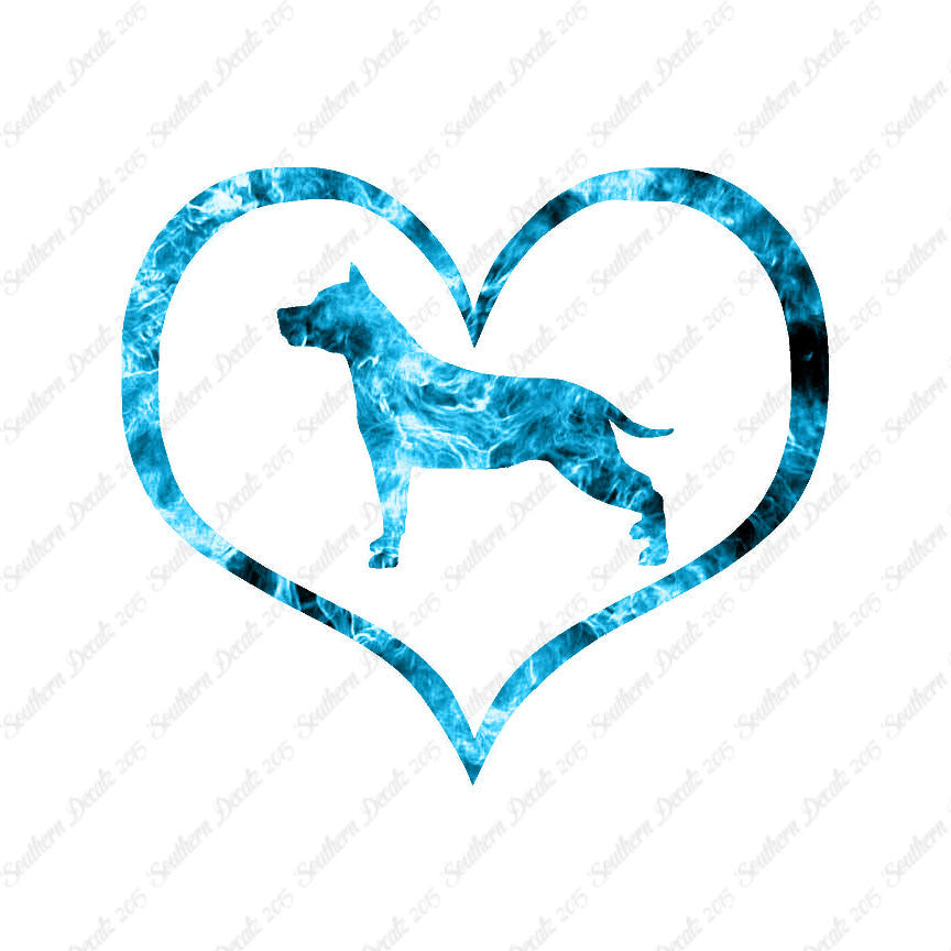 American Staffordshire Terrier Dog Heart