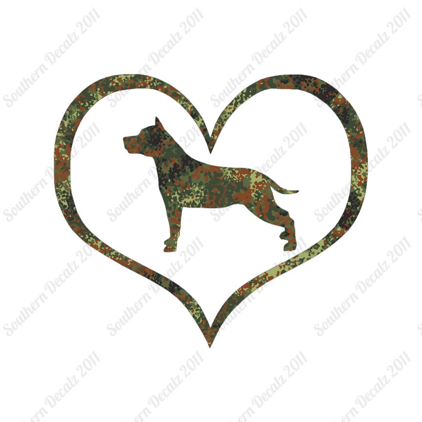 American Staffordshire Terrier Dog Heart