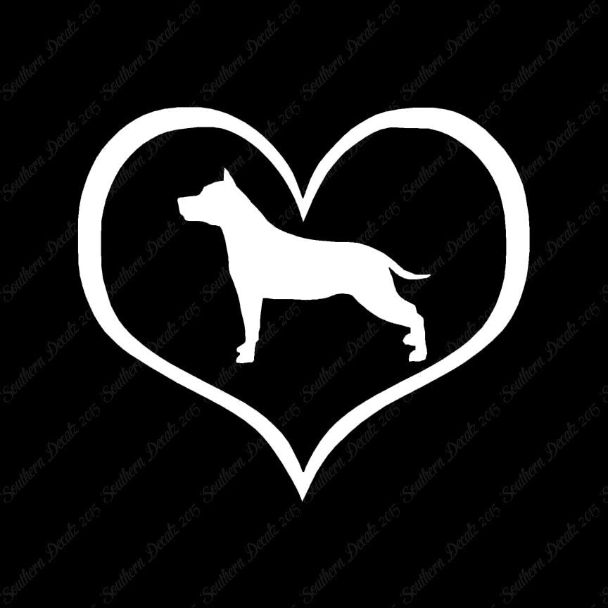 American Staffordshire Terrier Dog Heart