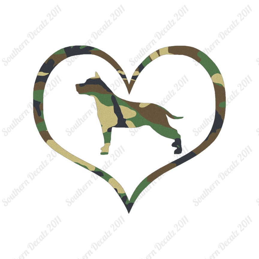 American Staffordshire Terrier Dog Heart