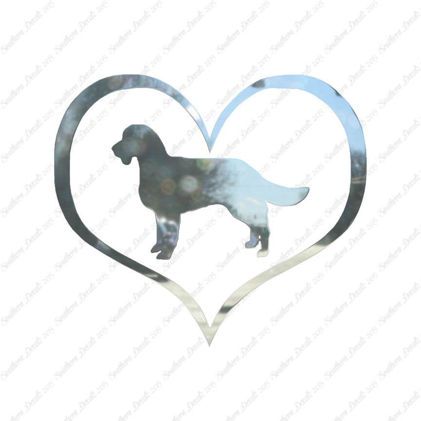 American Water Spaniel Dog Heart Love
