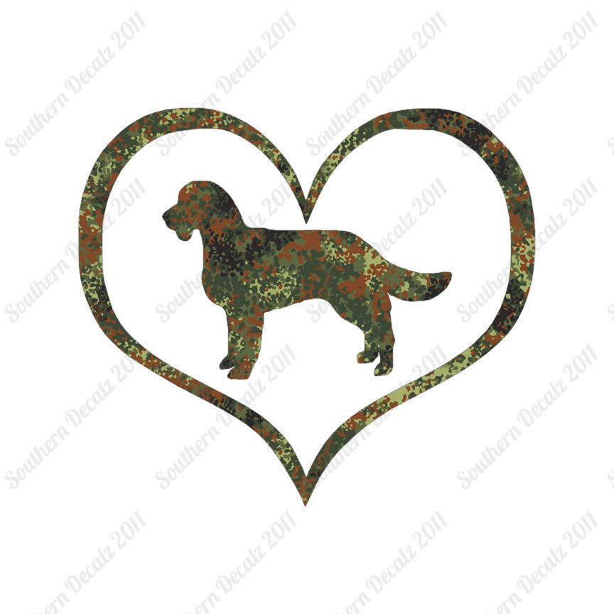 American Water Spaniel Dog Heart Love