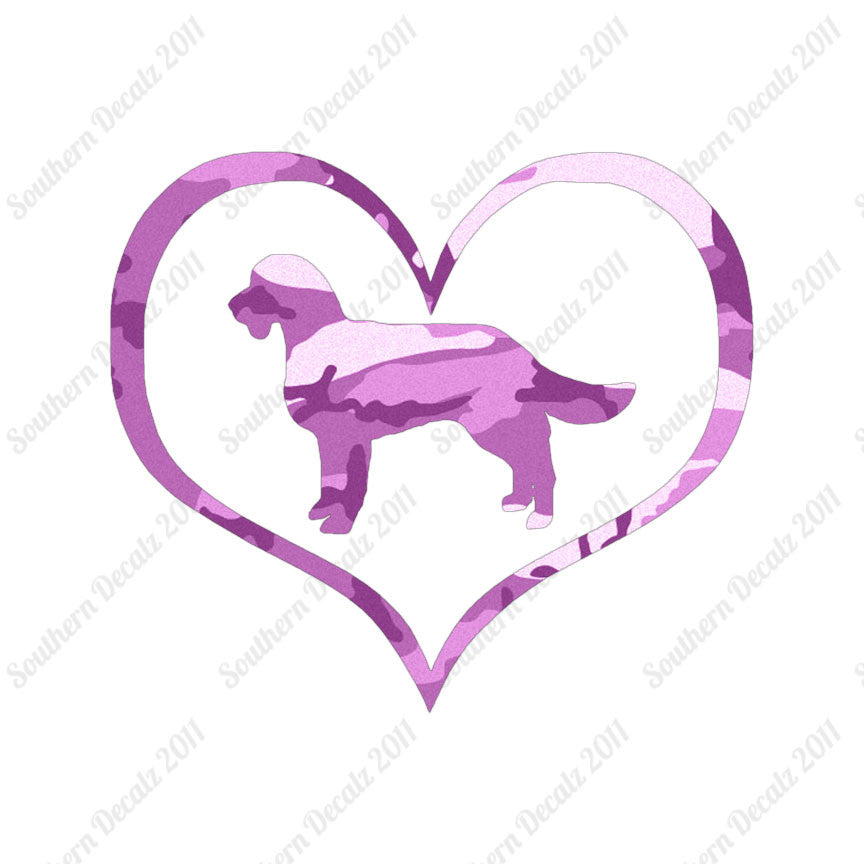 American Water Spaniel Dog Heart Love