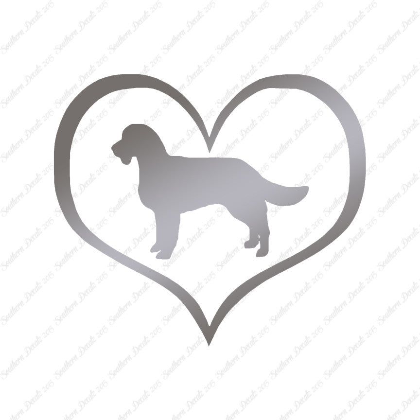 American Water Spaniel Dog Heart Love
