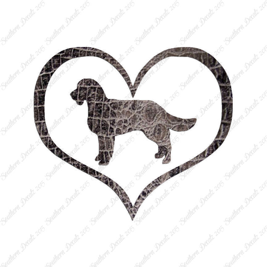 American Water Spaniel Dog Heart Love
