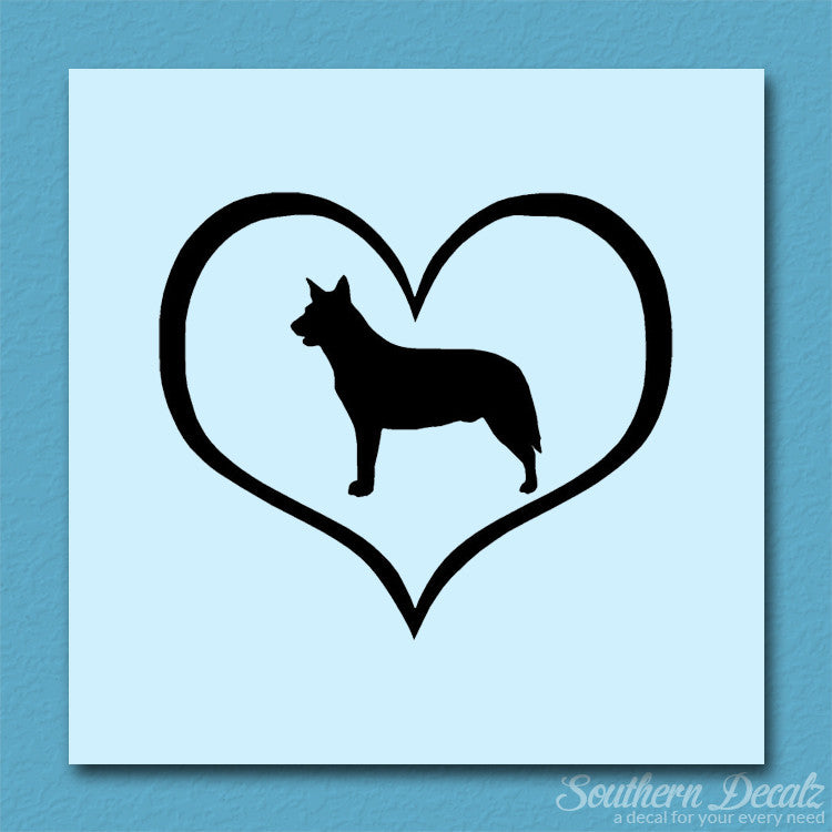 Australian Cattledog Dog Heart Love