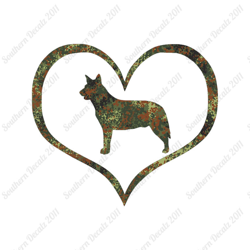 Australian Cattledog Dog Heart Love