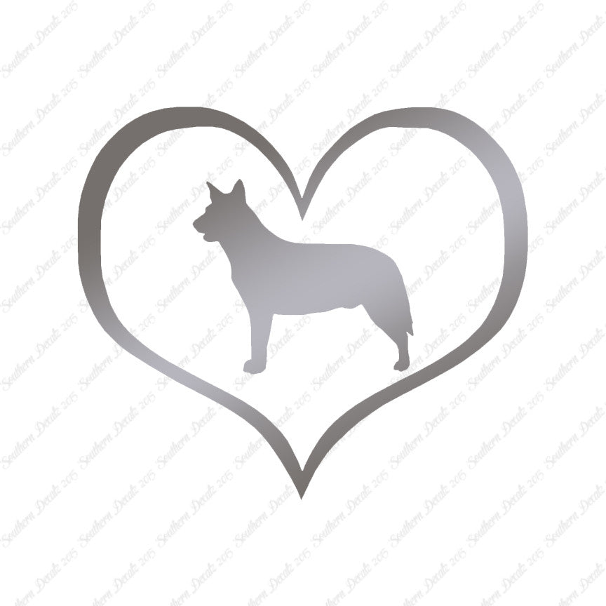 Australian Cattledog Dog Heart Love
