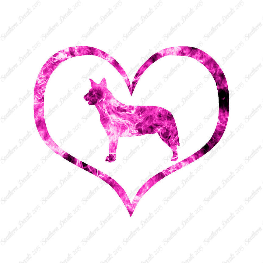 Australian Cattledog Dog Heart Love