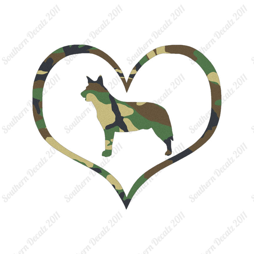 Australian Cattledog Dog Heart Love