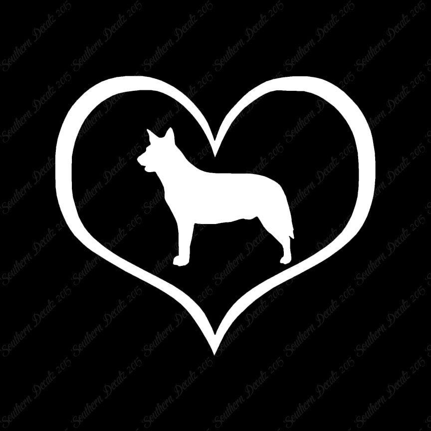 Australian Cattledog Dog Heart Love