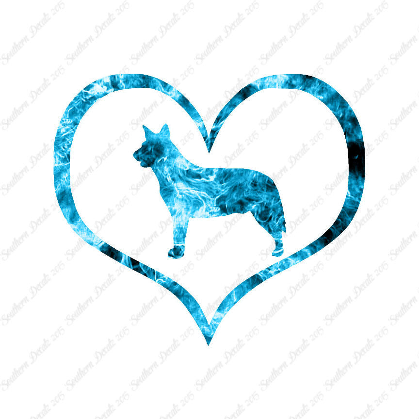 Australian Cattledog Dog Heart Love