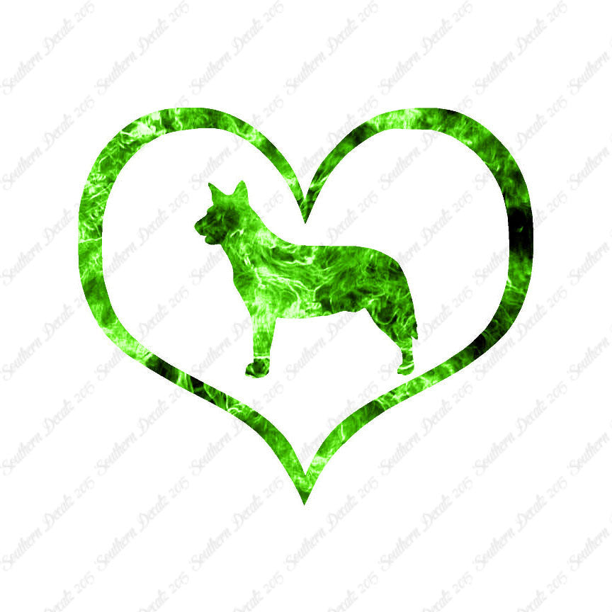 Australian Cattledog Dog Heart Love